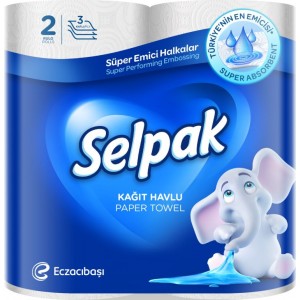 SELPAK рушники целюлозні 3-х шар , 2 рул (sp.15029)