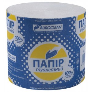 Папір туалетний макул., без гільзи, сірий "BUROCLEAN" 10100001