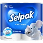 Папір туалетний 3-х шар., 4 рул., білий "Selpak" sp.04492