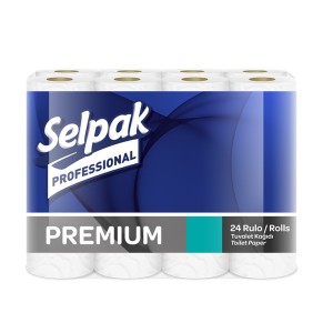 Папір туалетний 3-х шар., 24 рул., білий Premium "Selpak PRO" sp.18201