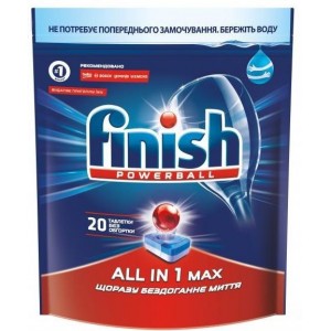 CALGONIT Finish таблетки для ППМ "All in 1", 20 шт 