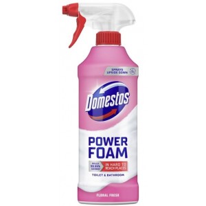 DOMESTOS Спрей-піна д/чищ унітазів та ванн Квіткова свіжість 435мл  (dm.96424)